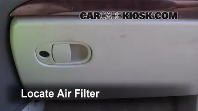 2005 Buick Rendezvous CX 3.4L V6 Filtro de aire (interior) Cambio